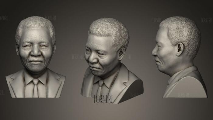 Нельсон Мандела 3d stl модель для ЧПУ